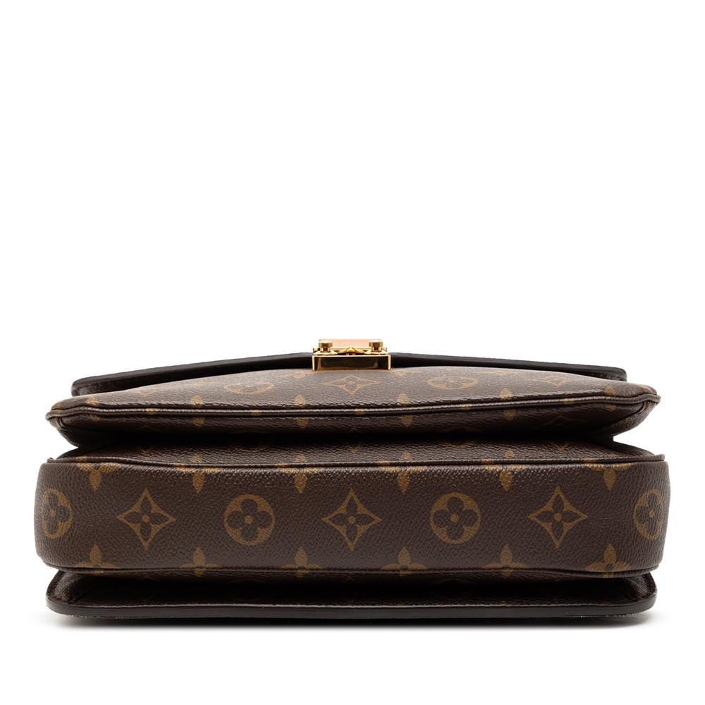 Louis Vuitton B Louis Vuitton Brown Monogram Canvas Fabric Monogram Pochette Metis France