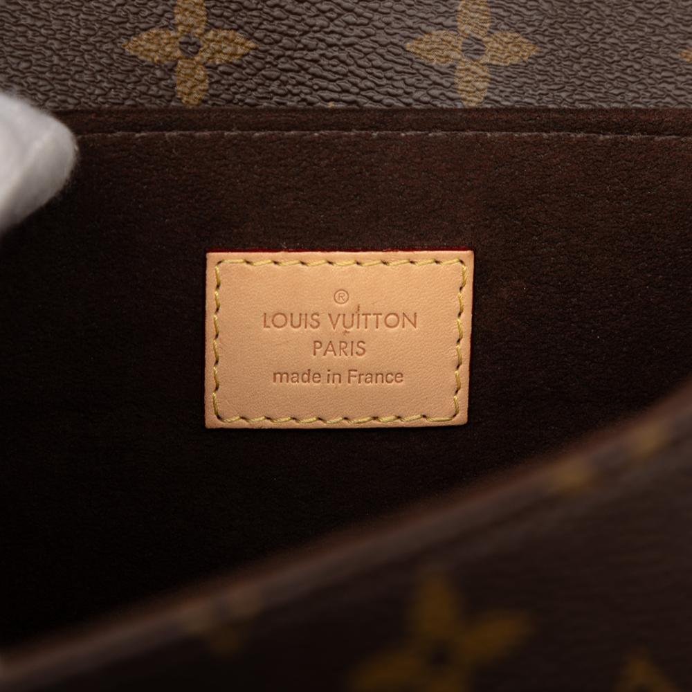 Louis Vuitton B Louis Vuitton Brown Monogram Canvas Fabric Monogram Pochette Metis France