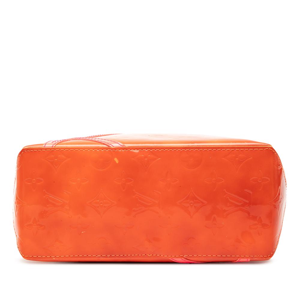 Louis Vuitton B Louis Vuitton Orange Vernis Leather Leather x Robert Wilson Monogram Vernis Fluo Reade PM France