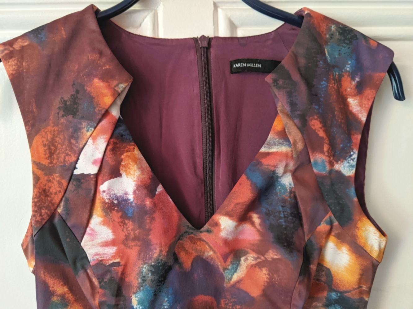 Karen Millen Flou print glamour dress 34