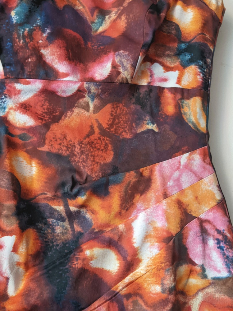 Karen Millen Flou print glamour dress 34