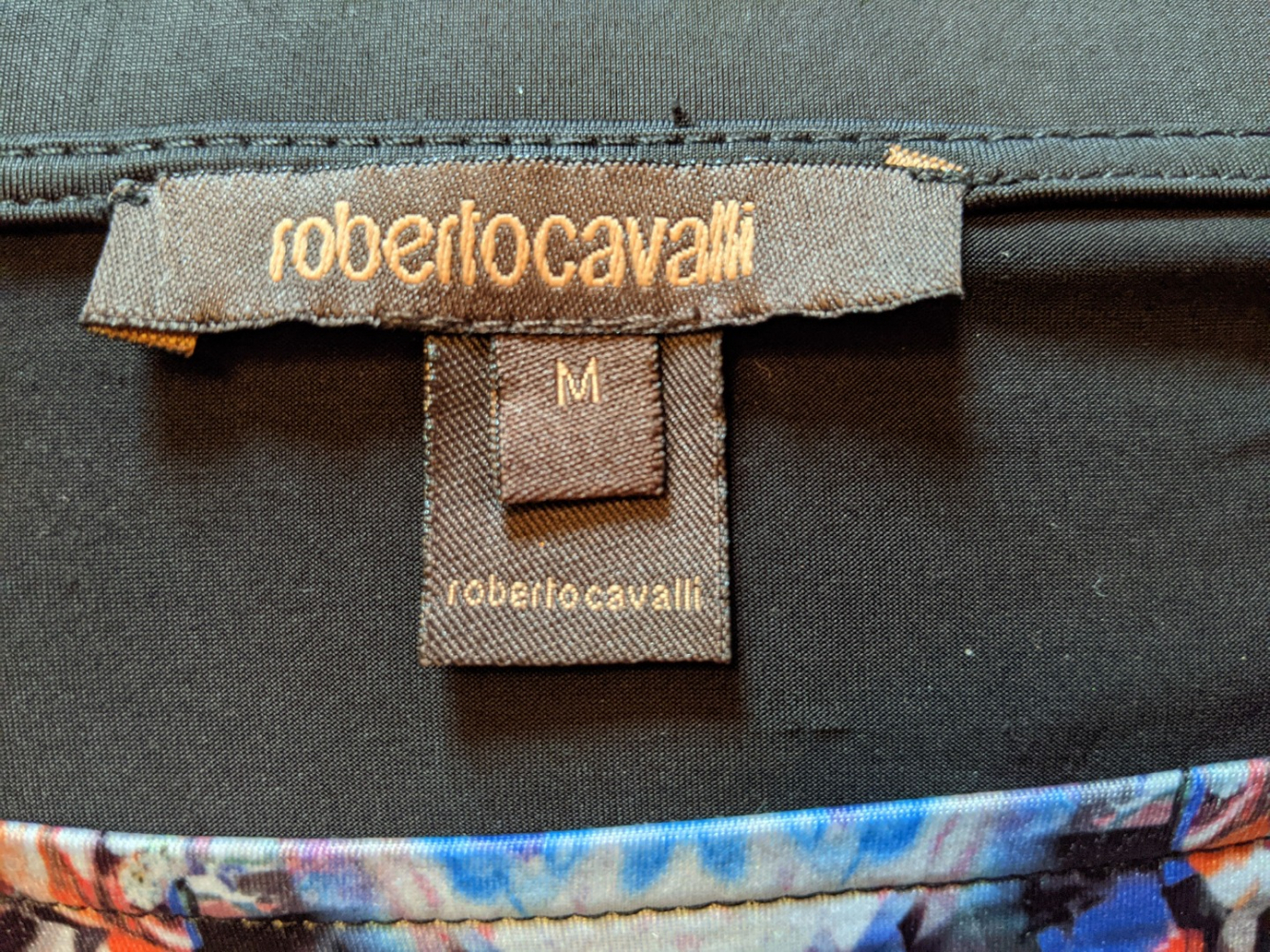 Roberto Cavalli Shirt zébré satiné fluide et doux S-M