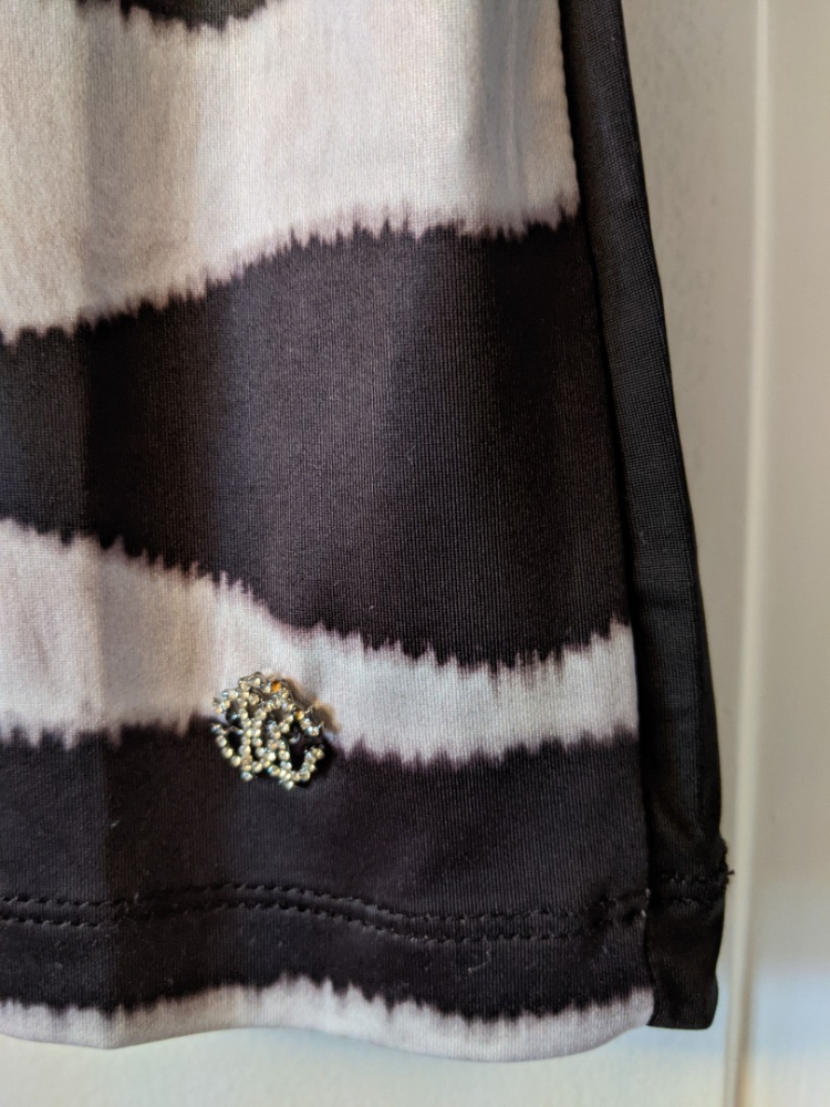 Roberto Cavalli Shirt zébré satiné fluide et doux S-M