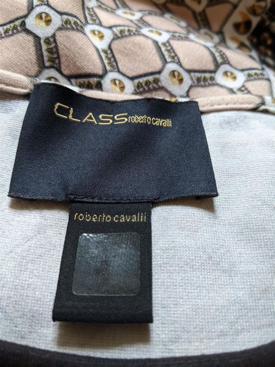 Roberto Cavalli Brown-pink shirt S