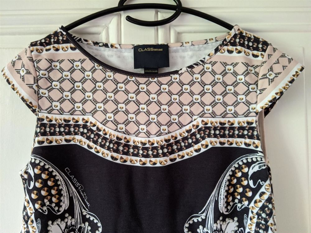 Roberto Cavalli Brown-pink shirt S