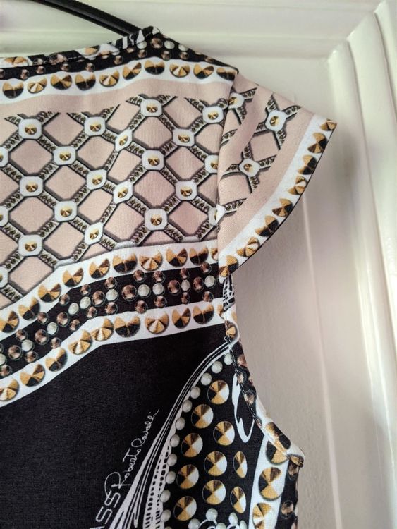 Roberto Cavalli Brown-pink shirt S