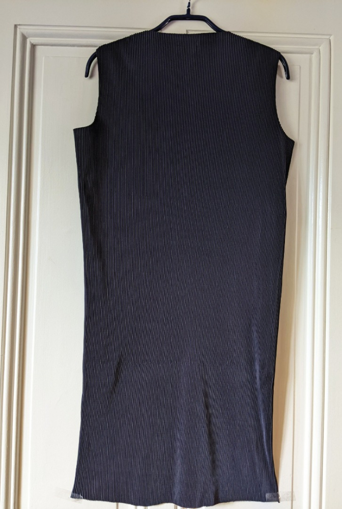 Cos Robe plissée marine S-M