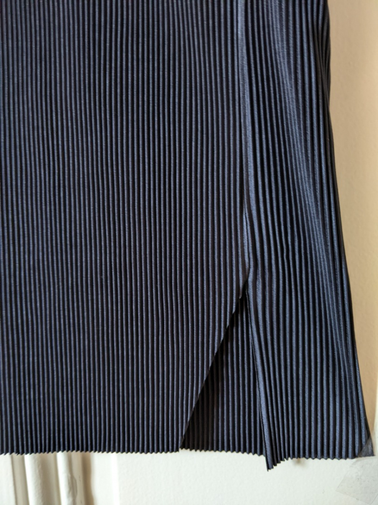 Cos Robe plissée marine S-M