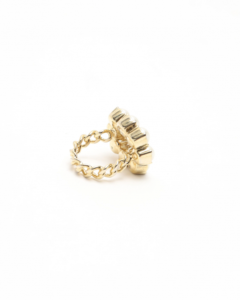 Gucci Flower Pearl Ring, size 51