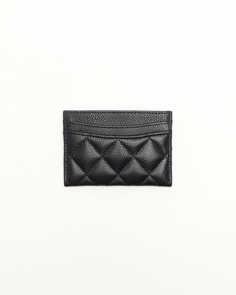Chanel Coco Mark Caviar Card Holder