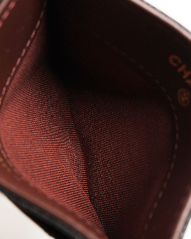 Chanel Coco Mark Caviar Card Holder