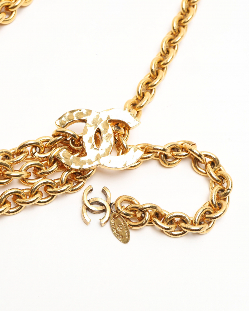 Chanel Coco Mark 3-Row Chain Belt