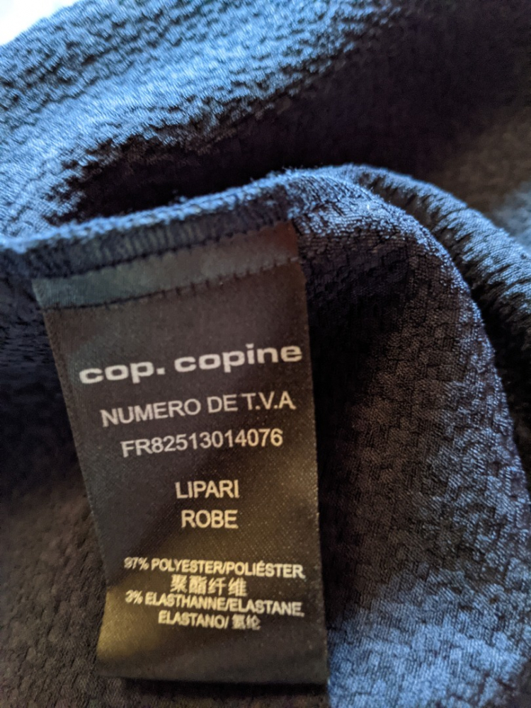 Cop.Copine Elégante robe effet crop-top/boléro 40