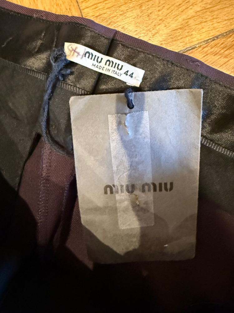 Miu Miu Pantalon classique en laine