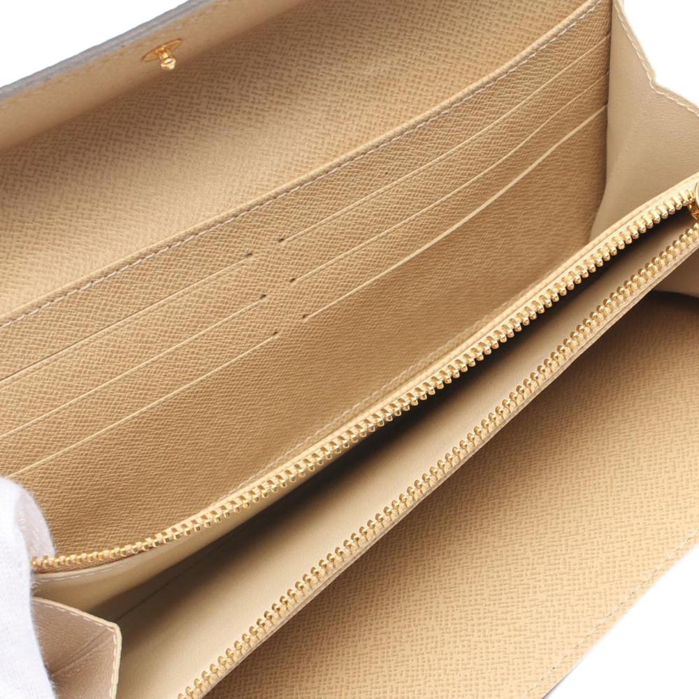 Louis Vuitton AB Louis Vuitton Brown Monogram Canvas Canvas Monogram Dentelle Sarah Long Wallet France