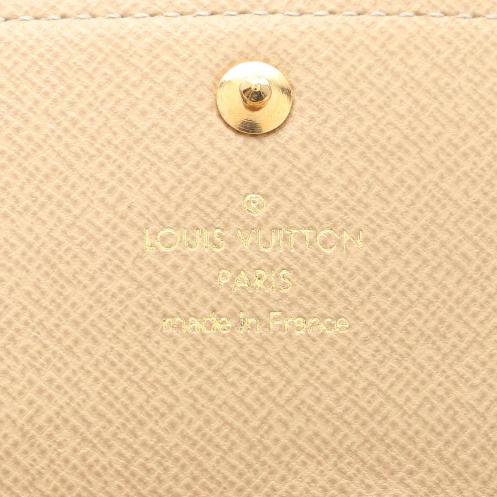 Louis Vuitton AB Louis Vuitton Brown Monogram Canvas Canvas Monogram Dentelle Sarah Long Wallet France