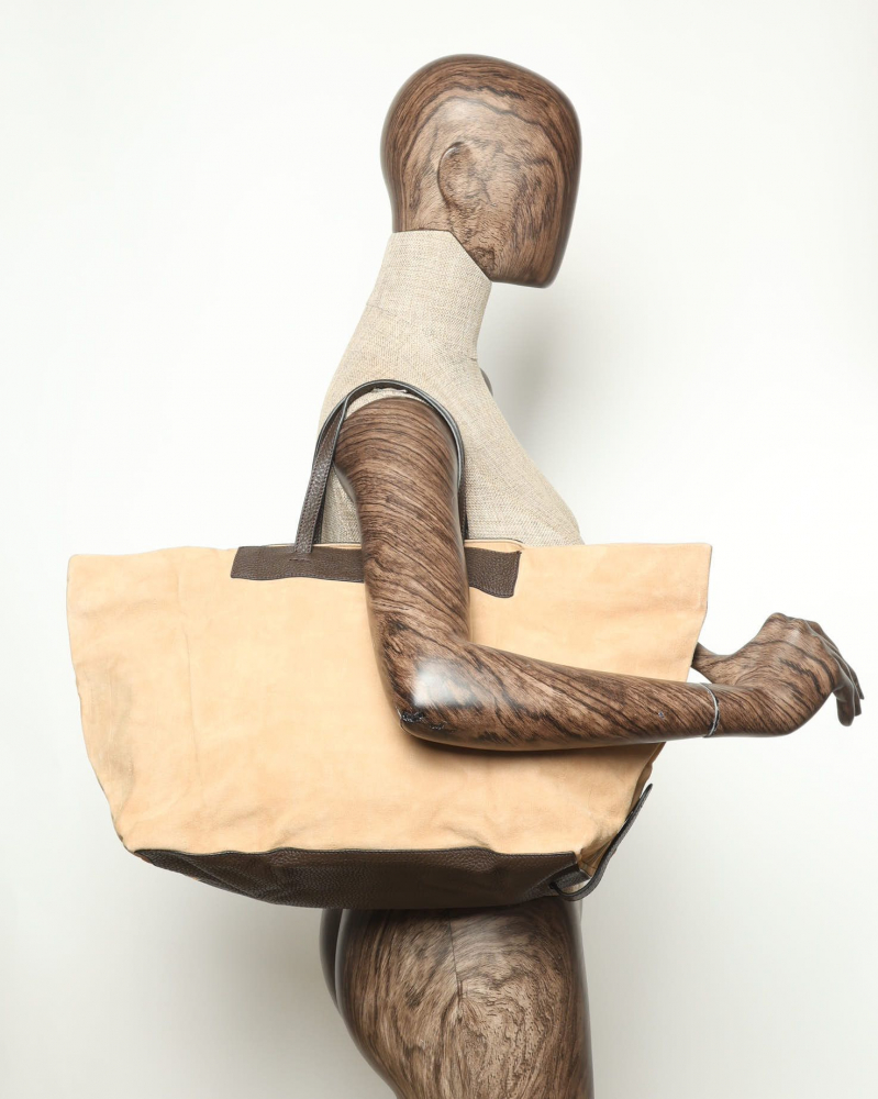 Fendi Suede Tote Bag