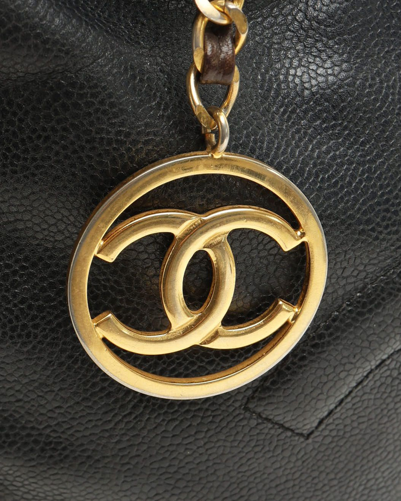 Chanel CC Caviar Hobo Bag