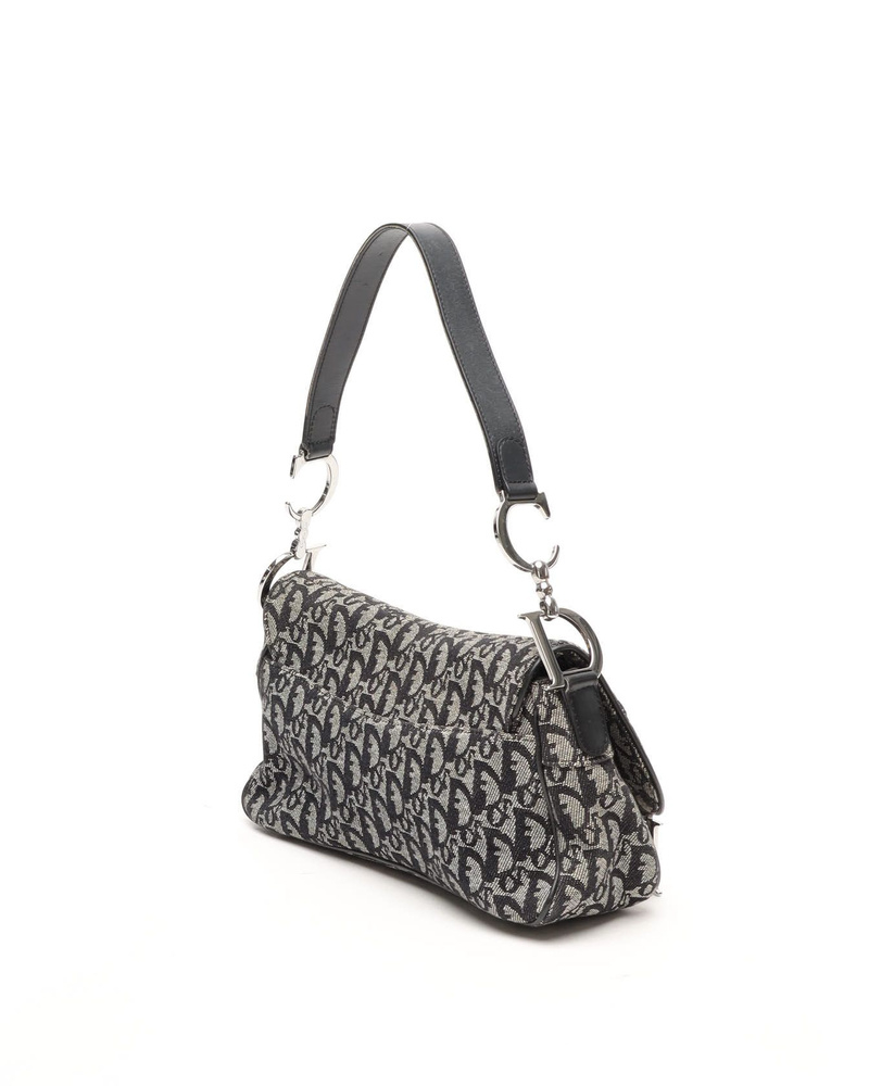 Christian Dior Oblique Long Saddle Shoulder Bag