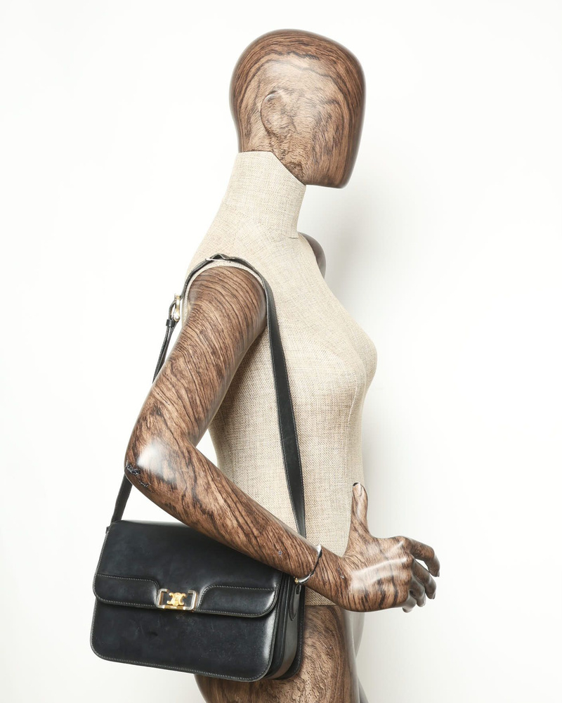 Celine Céline Vintage Triomphe Box Bag