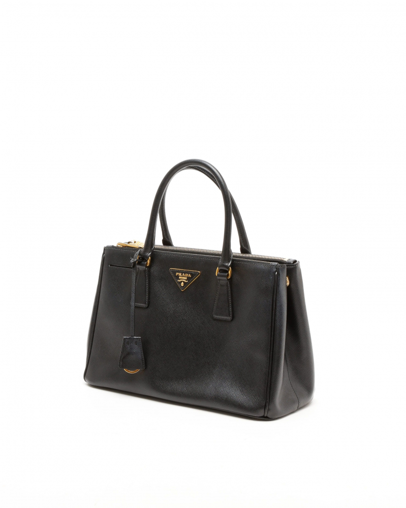 Prada Large Saffiano Lux Galleria Double Zip Bag