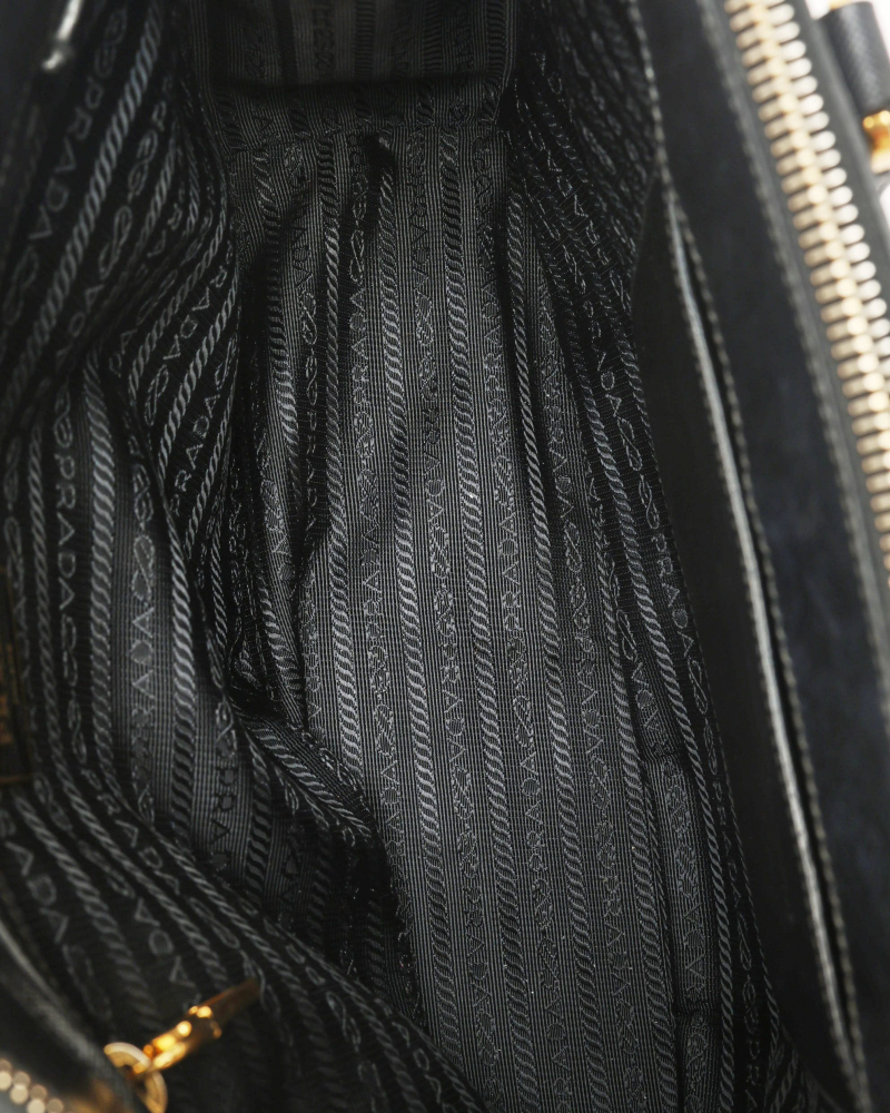 Prada Large Saffiano Lux Galleria Double Zip Bag