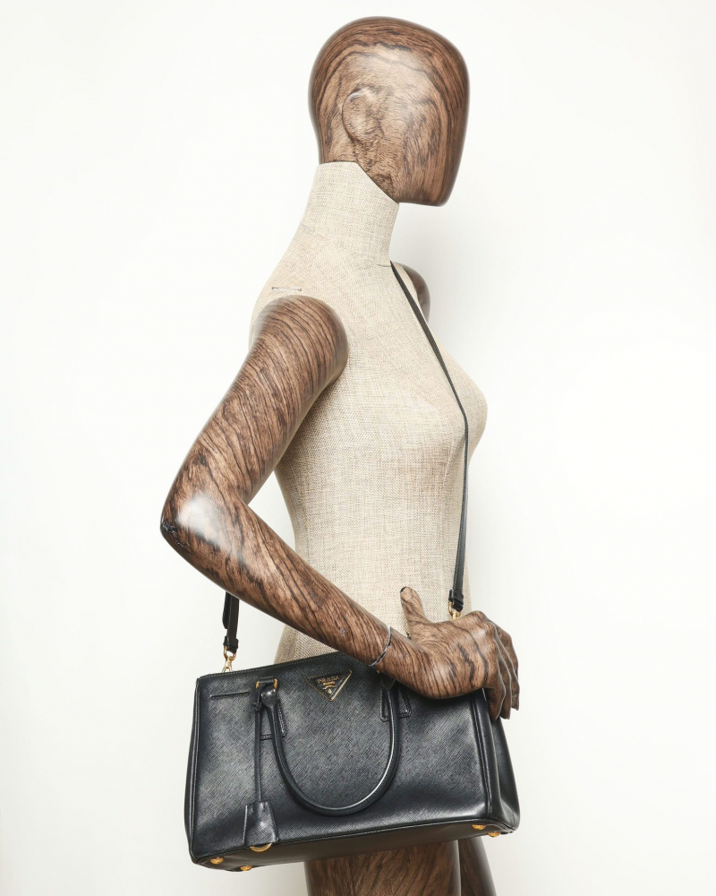 Prada Large Saffiano Lux Galleria Double Zip Bag