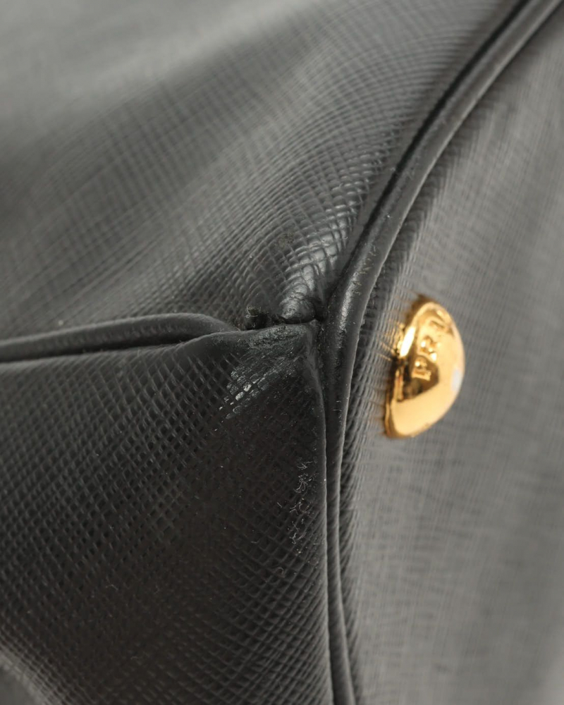 Prada Large Saffiano Lux Galleria Double Zip Bag