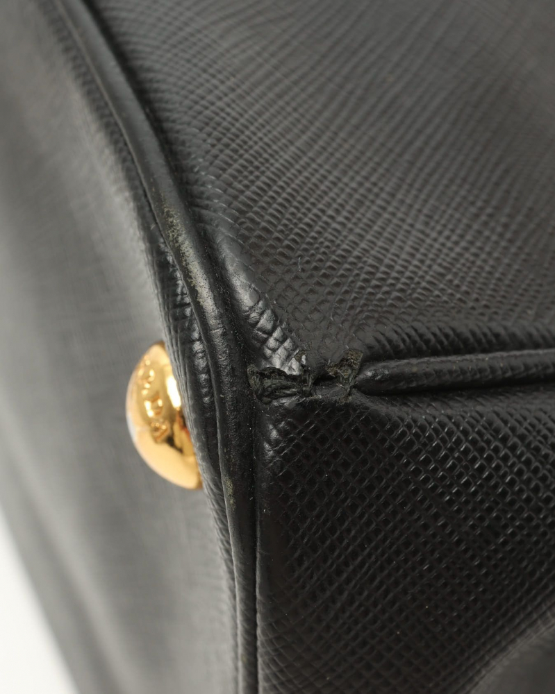 Prada Large Saffiano Lux Galleria Double Zip Bag