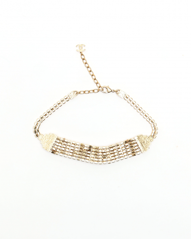 Chanel Coco Mark Rhinestone Pearl Choker