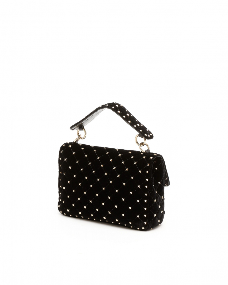 Valentino Velvet Medium Rockstud Spike Bag