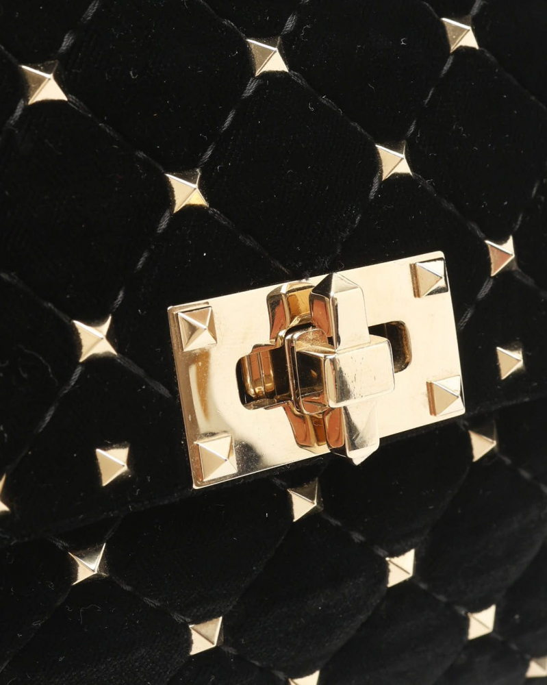 Valentino Velvet Medium Rockstud Spike Bag