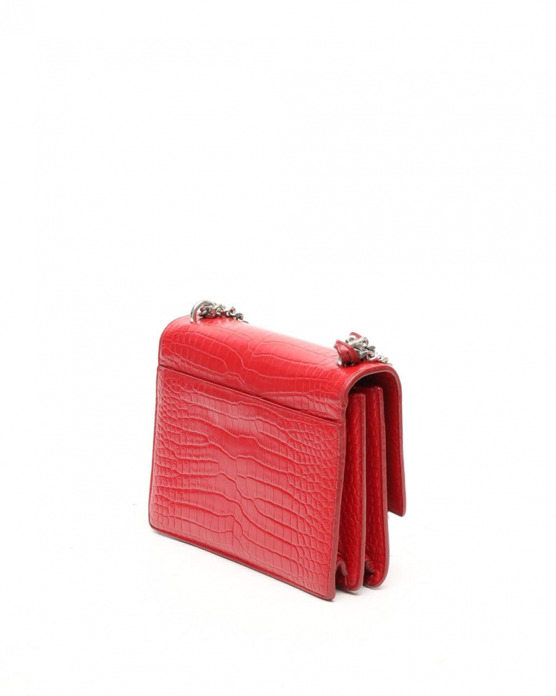 Saint Laurent Crocodile Embossed Medium Monogram Sunset Bag