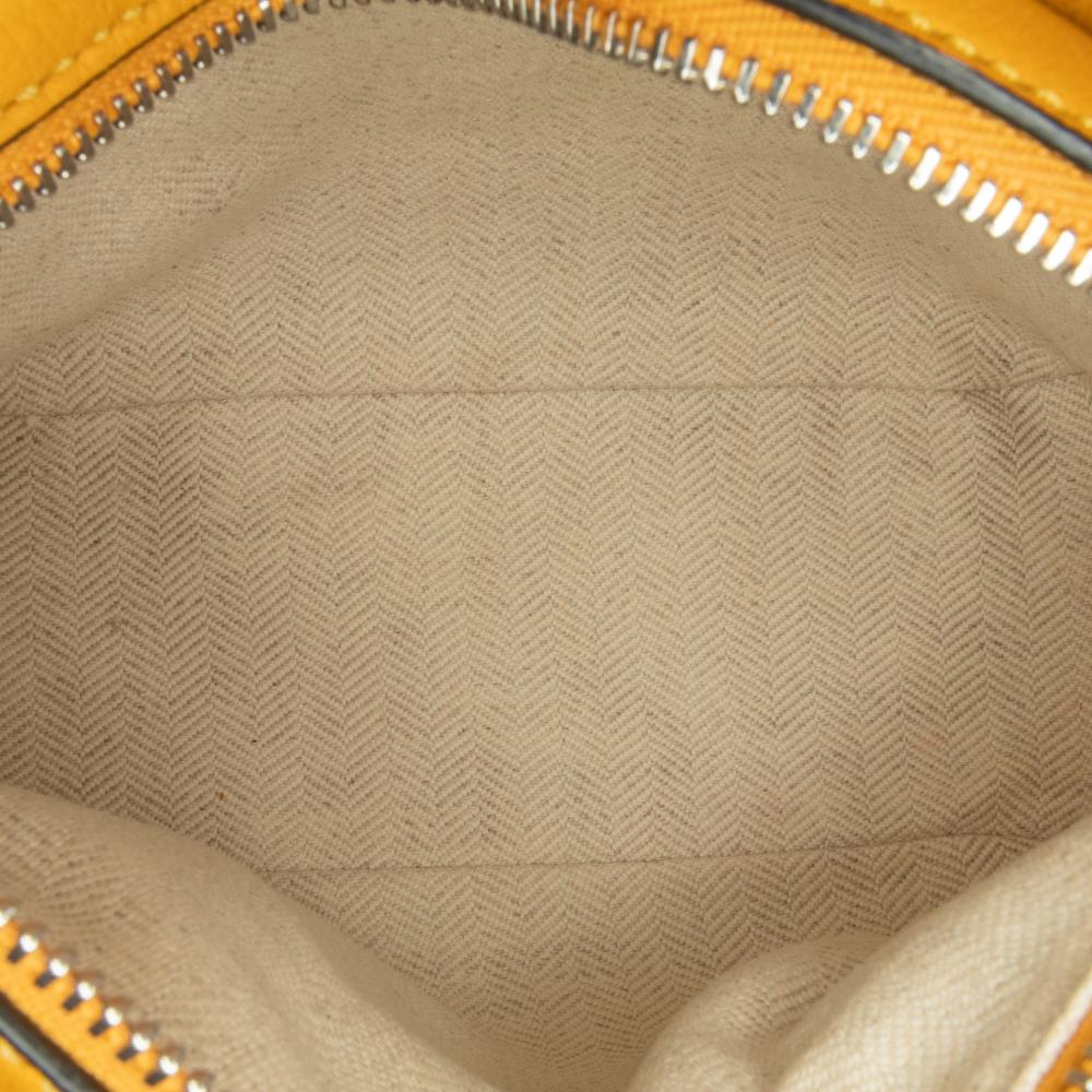 Loewe AB LOEWE Yellow Mustard Calf Leather Mini skin Puzzle Satchel Spain