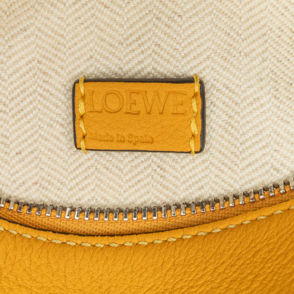 Loewe AB LOEWE Yellow Mustard Calf Leather Mini skin Puzzle Satchel Spain