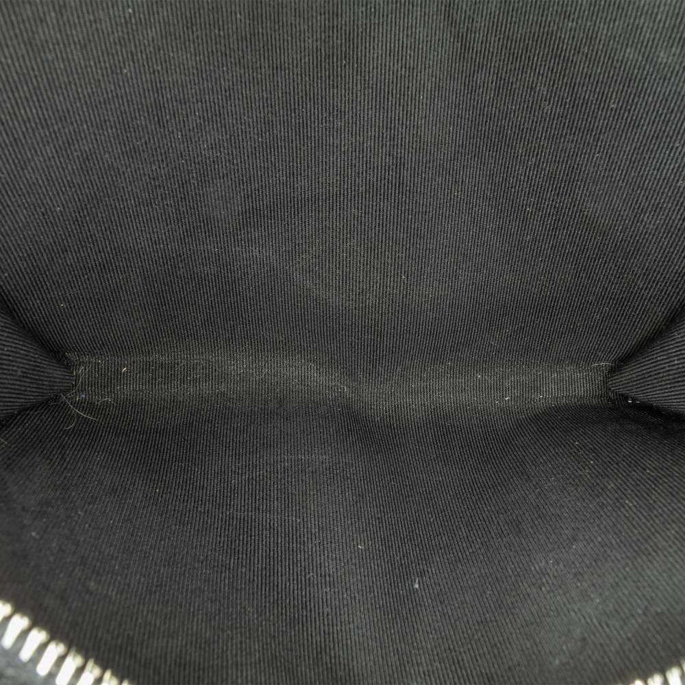 Chanel AB Chanel Black Calf Leather Bull Studded Zip Wallet Italy