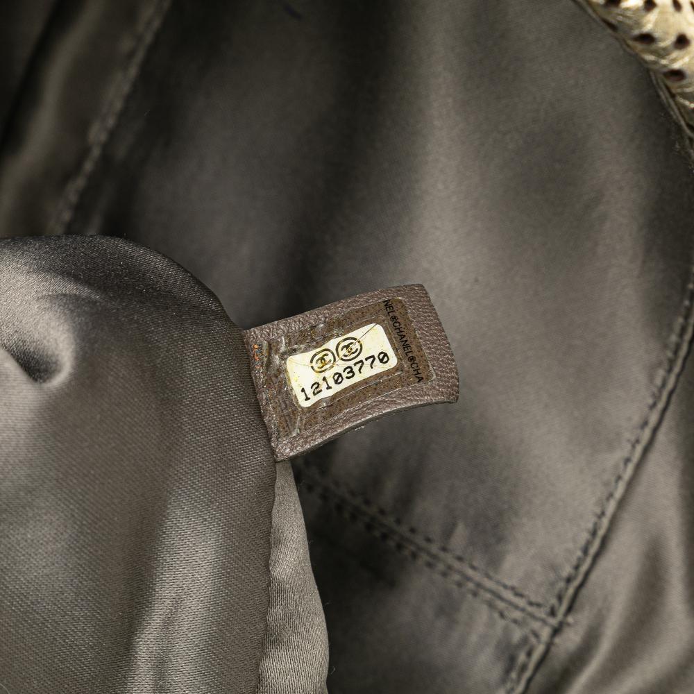 Chanel B Chanel Gold Light Gold Calf Leather Medium Perforated skin Reissue Drill Flap Italy