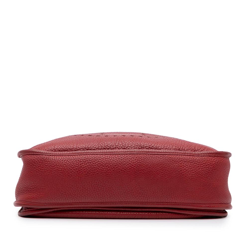 Hermès B Hermès Red Dark Red Calf Leather Clemence Evelyne III 29 France