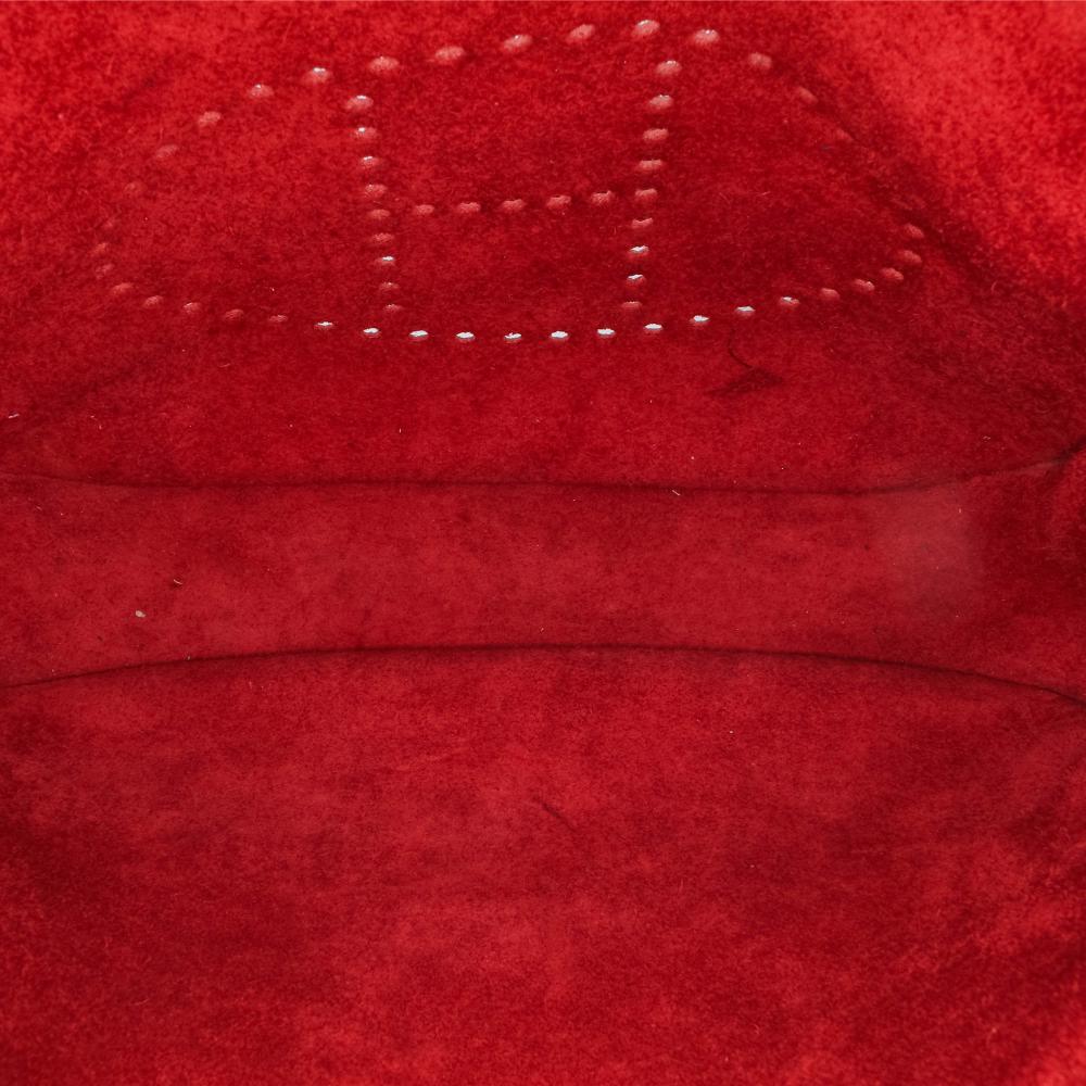 Hermès B Hermès Red Dark Red Calf Leather Clemence Evelyne III 29 France