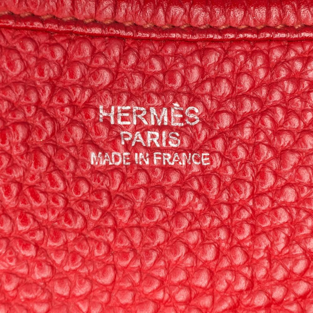 Hermès B Hermès Red Dark Red Calf Leather Clemence Evelyne III 29 France