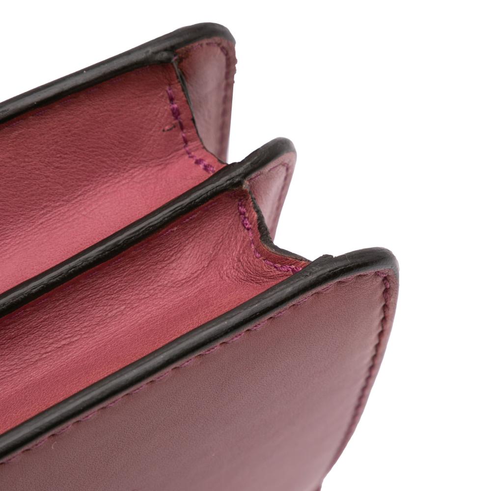 Gucci B Gucci Red Calf Leather Small 1973 Crossbody Bag Italy