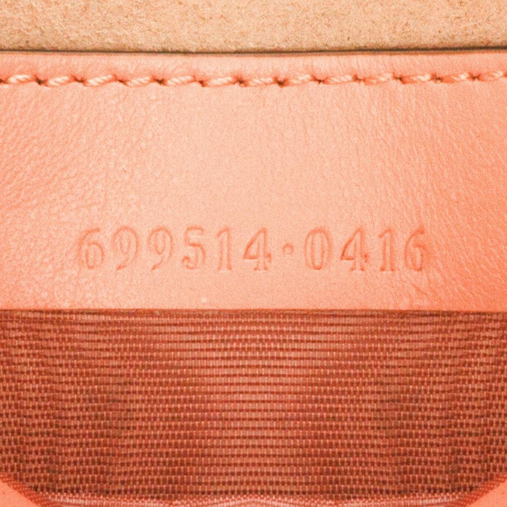 Gucci AB Gucci Pink Calf Leather Mini Matelasse GG Marmont Half Moon Hobo Italy