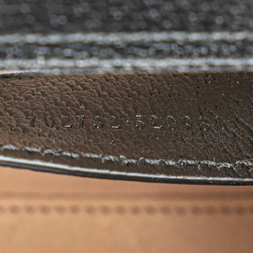 Gucci AB Gucci Black Calf Leather Small skin Bamboo Diana Satchel Italy