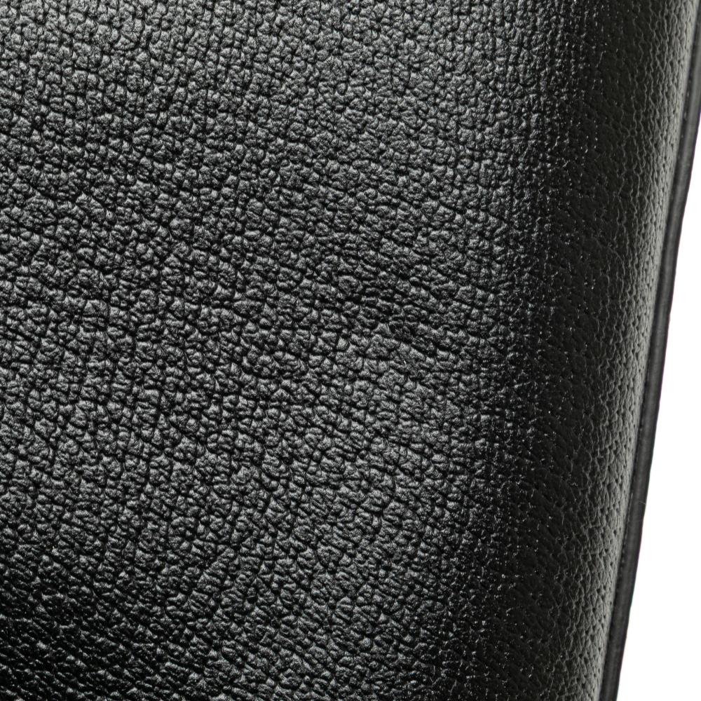 Gucci AB Gucci Black Calf Leather Small skin Bamboo Diana Satchel Italy