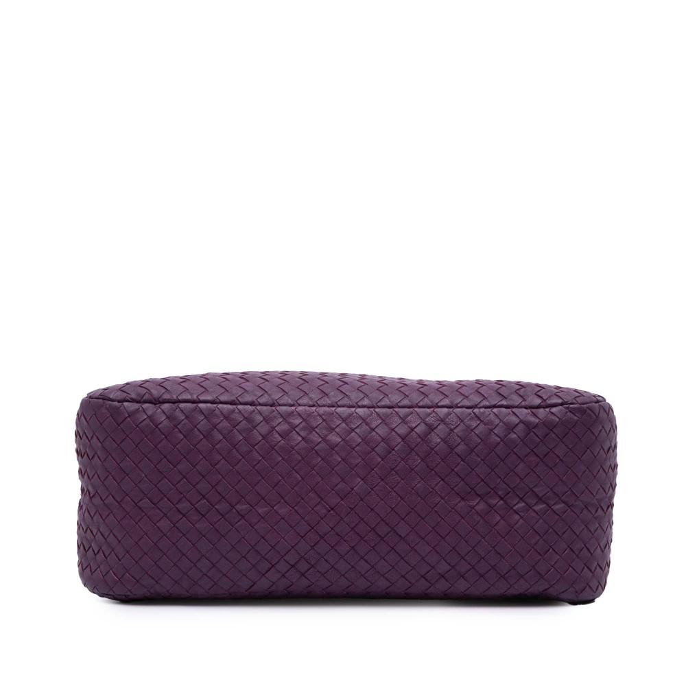 Bottega Veneta B Bottega Veneta Purple Violet Nappa Leather Leather Nappa Intrecciato Shoulder Bag Italy