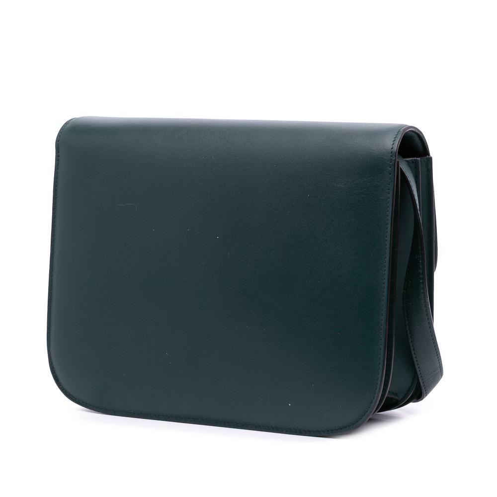 Celine B Celine Green Dark Green Calf Leather Medium skin Classic Box Italy