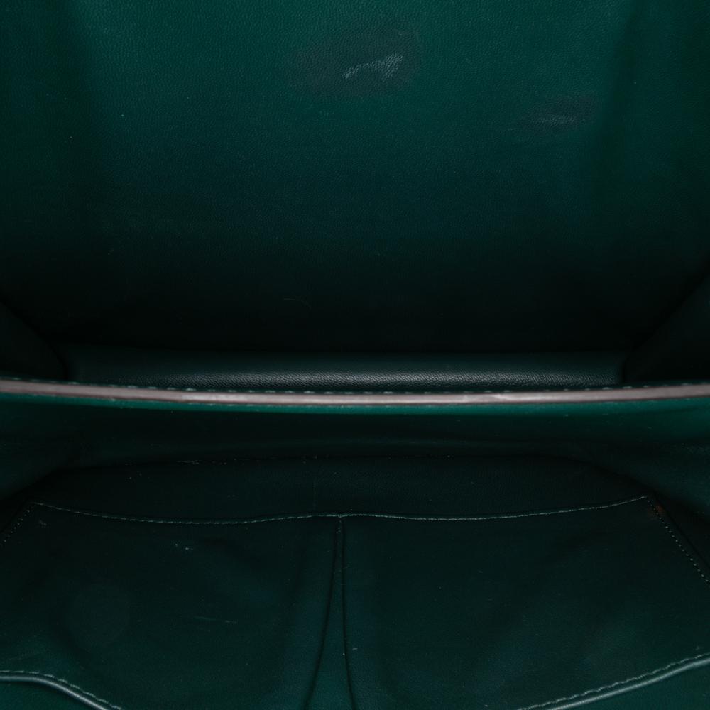 Celine B Celine Green Dark Green Calf Leather Medium skin Classic Box Italy