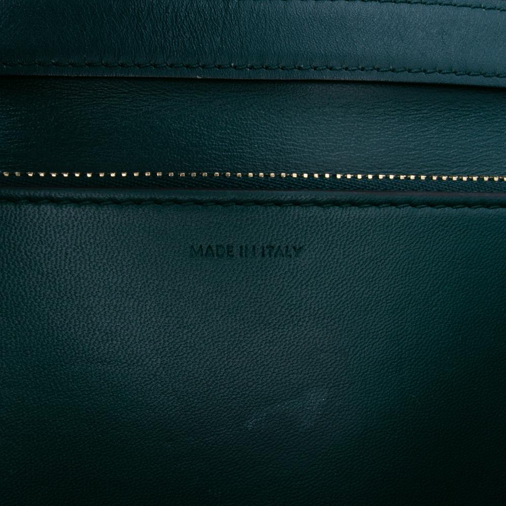 Celine B Celine Green Dark Green Calf Leather Medium skin Classic Box Italy