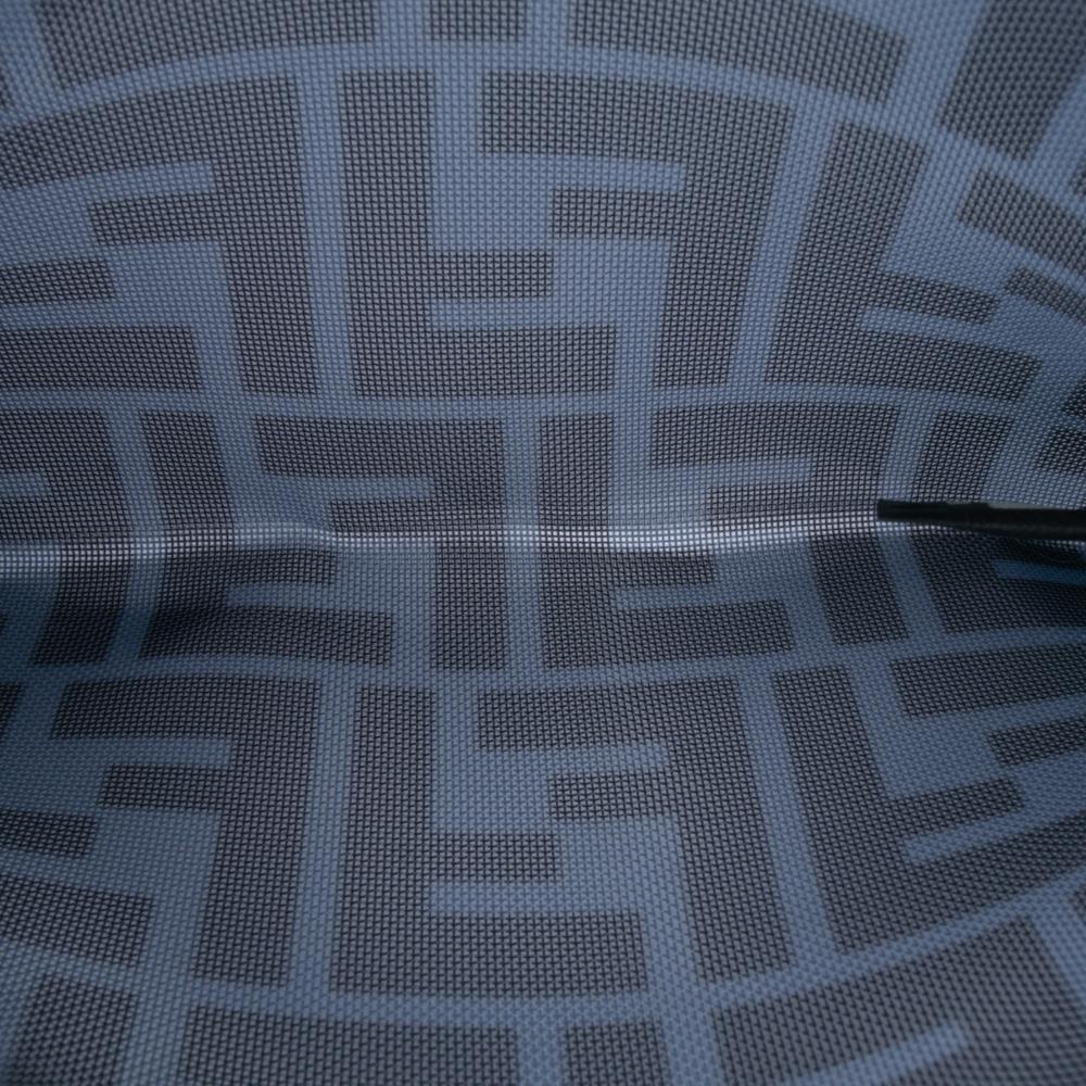 Fendi AB Fendi Gray Mesh Fabric FF Pouch Italy