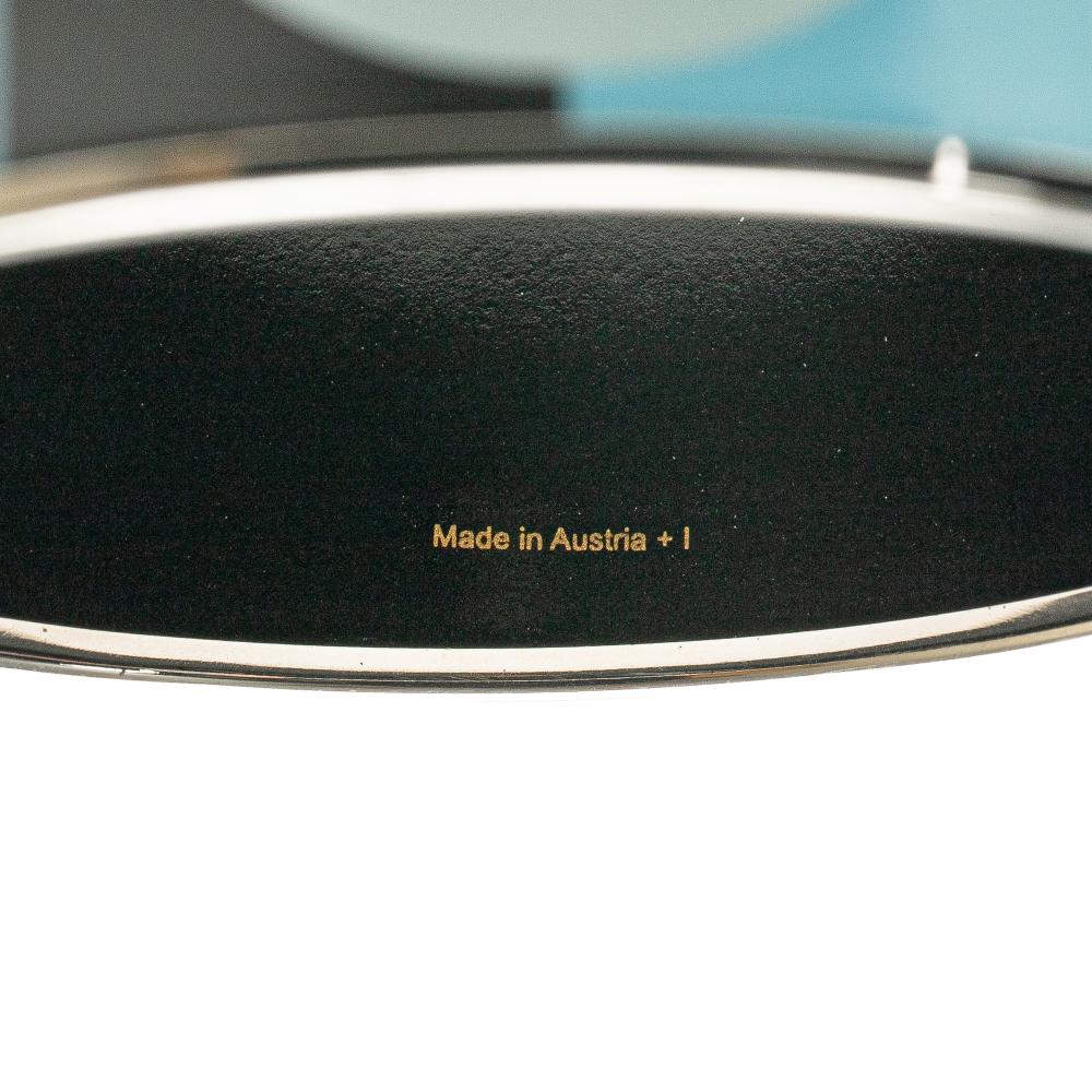 Hermès B Hermès Blue Light Blue Enamel Other Extra Wide Bangle Austria